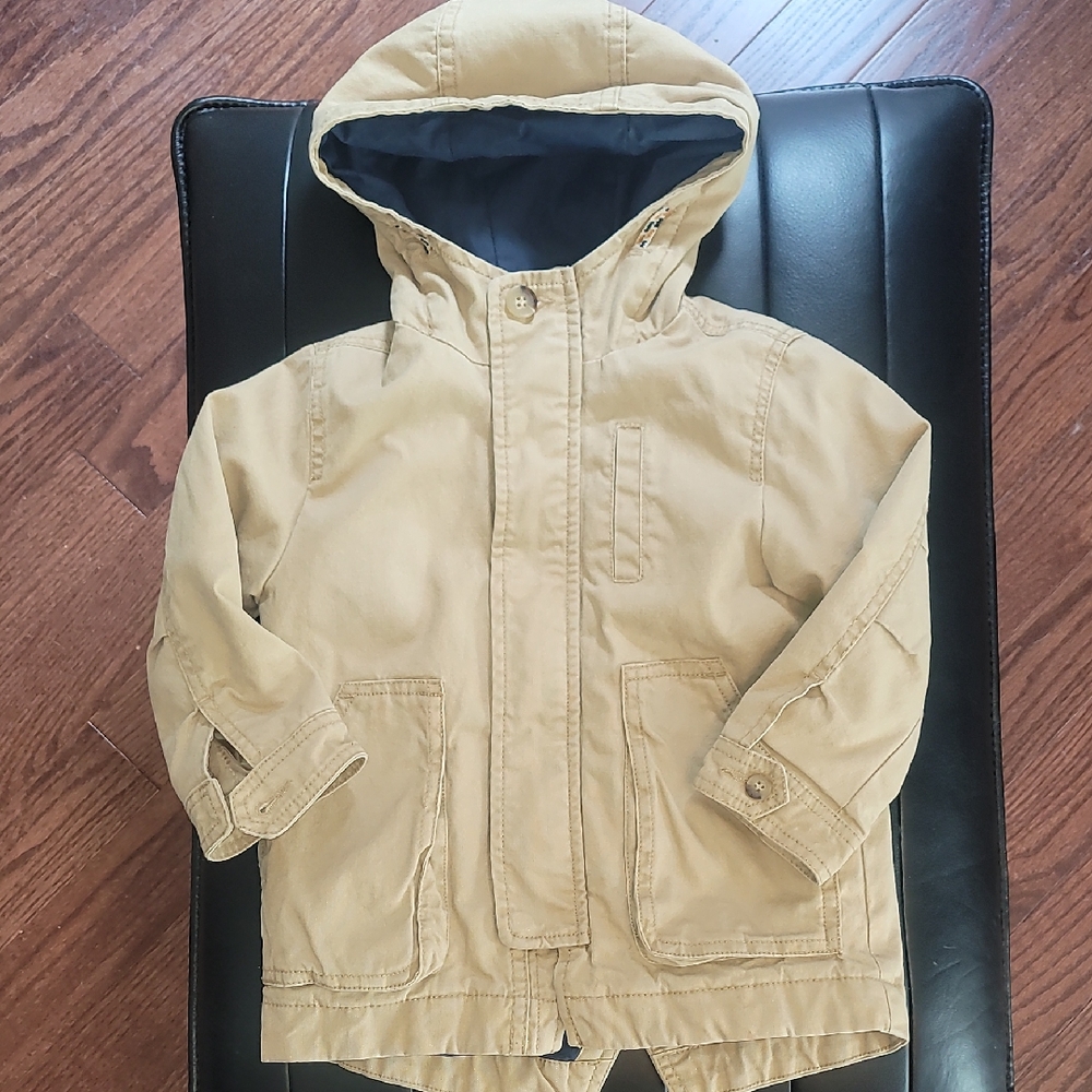 Zara Kids Beige Hooded Parka
